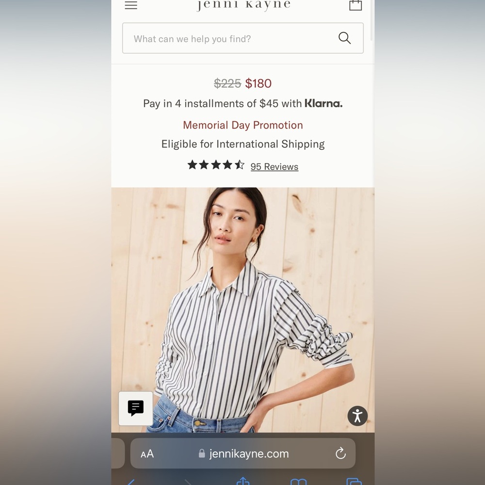Jenni Kayne Striped Button Down